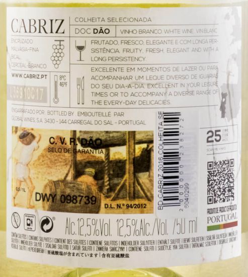 2016 Cabriz Colheita Seleccionada branco