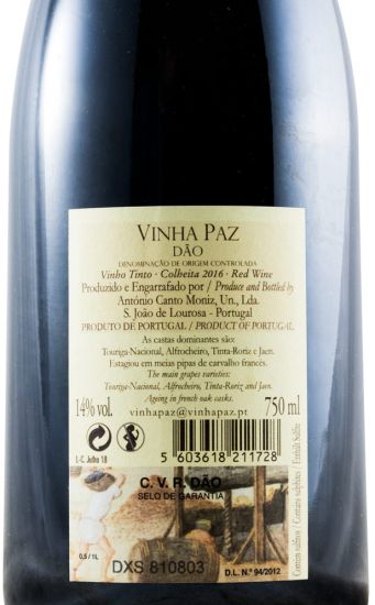2016 Vinha Paz red