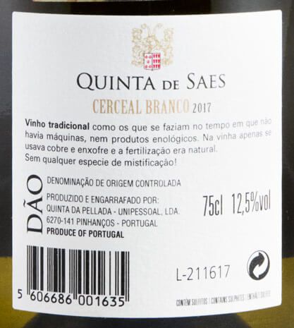 2017 Quinta de Saes Tobias Cerceal white