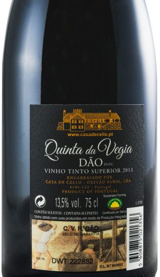 2013 Quinta da Vegia Superior red