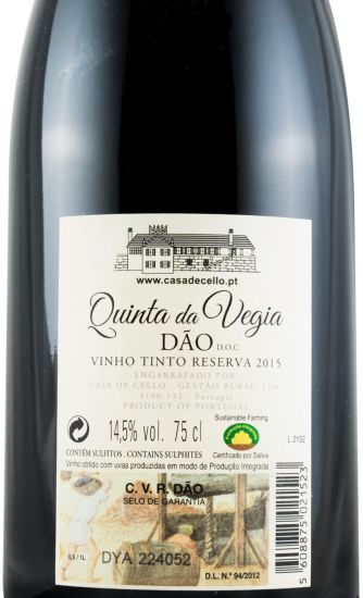 2015 Quinta da Vegia Reserva tinto