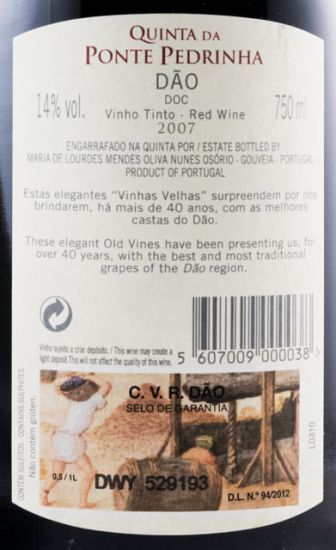 2007 Quinta da Ponte Pedrinha Vinhas Velhas red