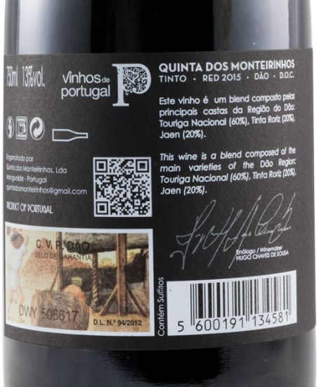 2015 Quinta dos Monteirinhos red