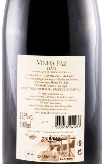 2015 Vinha Paz tinto 1,5L