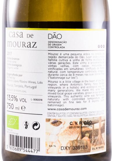 2017 Casa de Mouraz biológico branco