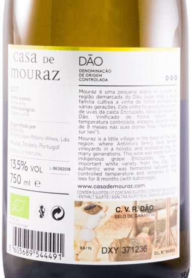 2017 Casa de Mouraz Encruzado organic white