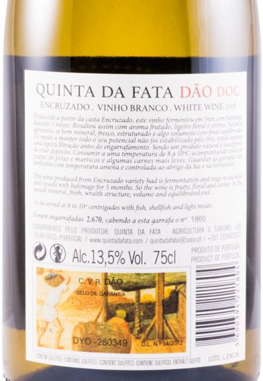 2018 Quinta da Fata Encruzado branco