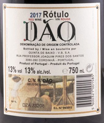 2017 Niepoort Rótulo red