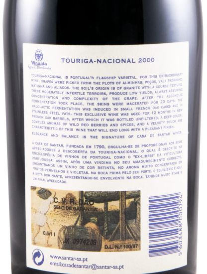 2000 Casa de Santar Touriga Nacional red