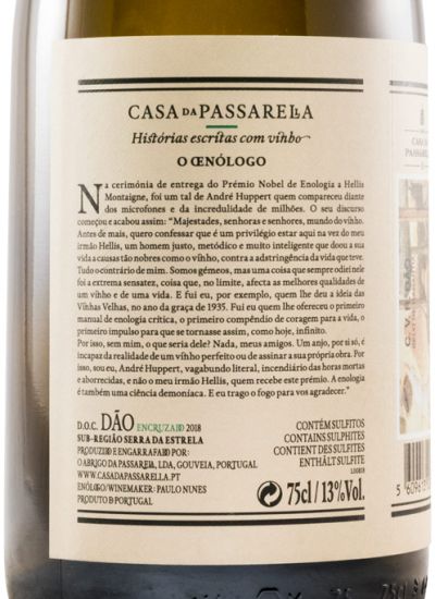 2018 Casa da Passarella O Oenólogo Encruzado branco