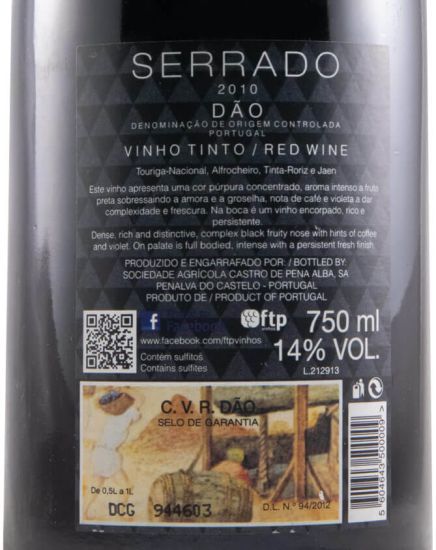 2010 Serrado tinto