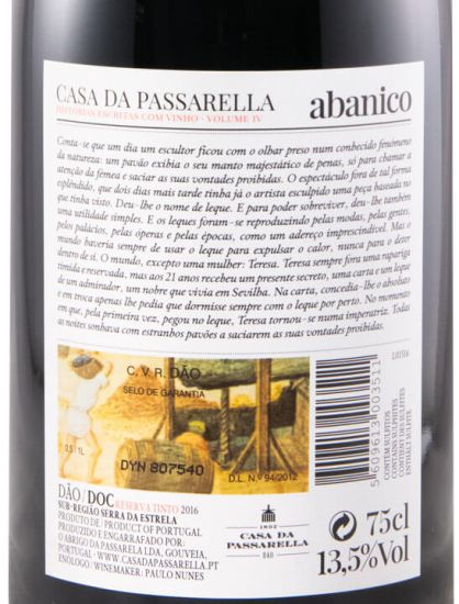 2016 Casa da Passarella Abanico Reserva red