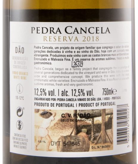 2018 Pedra Cancela Reserva white