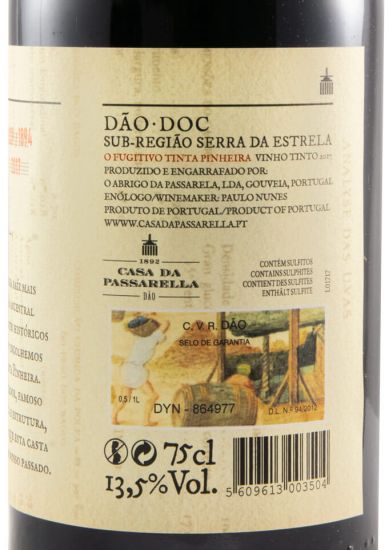 2017 Casa da Passarella O Fugitivo Tinta Pinheira tinto