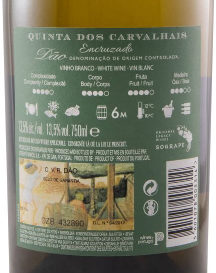 2019 Quinta dos Carvalhais Encruzado branco