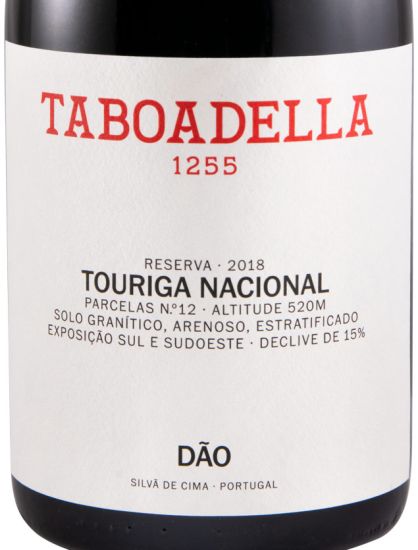 2018 Taboadella Touriga Nacional Reserva tinto