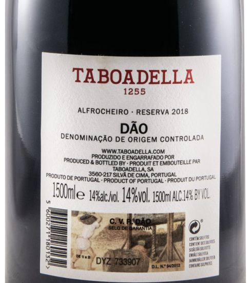 2018 Taboadella Alfrocheiro Reserva tinto 1,5L