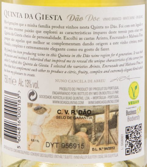 2019 Quinta da Giesta branco