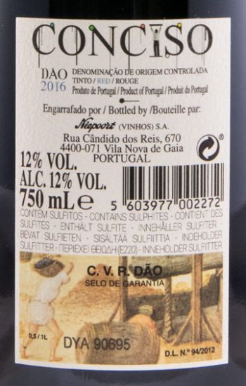 2016 Niepoort Conciso red