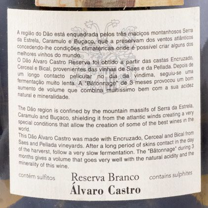 2012 Álvaro Castro Reserva white