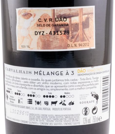 2019 Quinta dos Carvalhais Mélange à 3 tinto