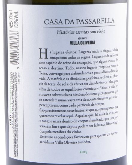 2017 Casa da Passarella Villa Oliveira Encruzado white