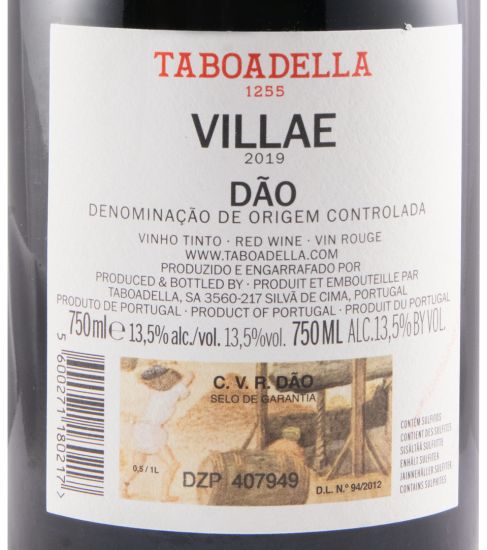 2019 Taboadella Villae red