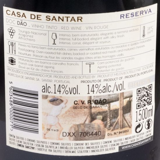 2013 Casa de Santar Reserva red 1.5L