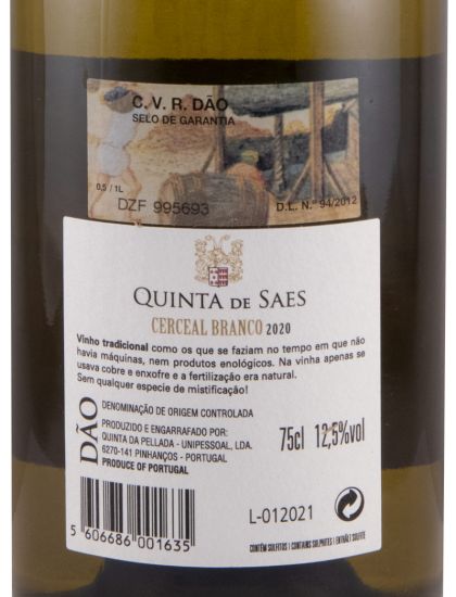 2020 Quinta de Saes Tobias Cerceal branco
