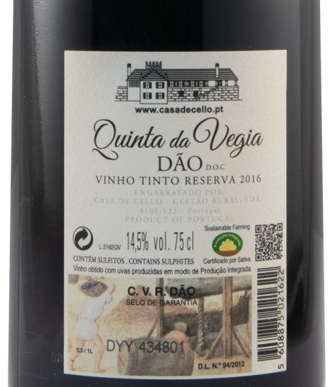 2016 Quinta da Vegia Reserva tinto