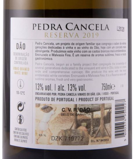 2019 Pedra Cancela Reserva branco