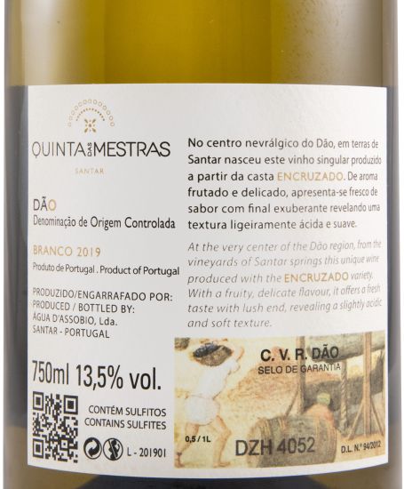 2019 Quinta das Mestras Encruzado Reserva Edição Limitada Celeste branco