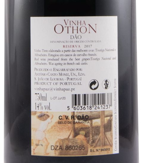2017 Vinha Paz Vinha Othon Reserva red