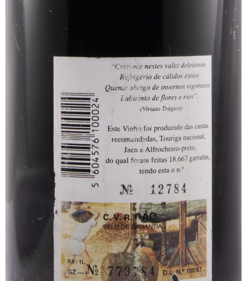 1992 Senhor das Almas Garrafeira tinto