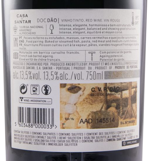 2019 Casa de Santar tinto