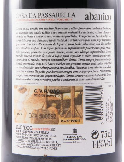 2017 Casa da Passarella Abanico Reserva tinto