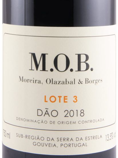 2018 Moreira, Olazabal & Borges MOB Lote 3 tinto