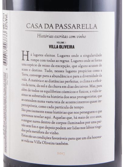 2017 Casa da Passarella Villa Oliveira Vinha Centenária Pai d'Aviz tinto
