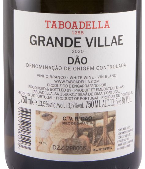 2020 Taboadella Grande Villaewhite