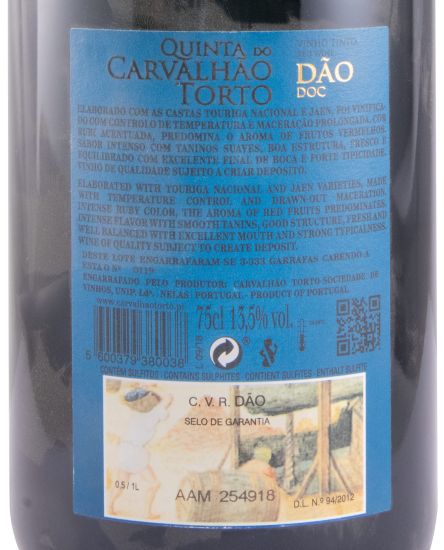 2018 Quinta do Carvalhão Torto Touriga Nacional & Jaen red