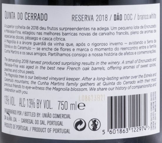 2018 Quinta do Cerrado Reserva branco