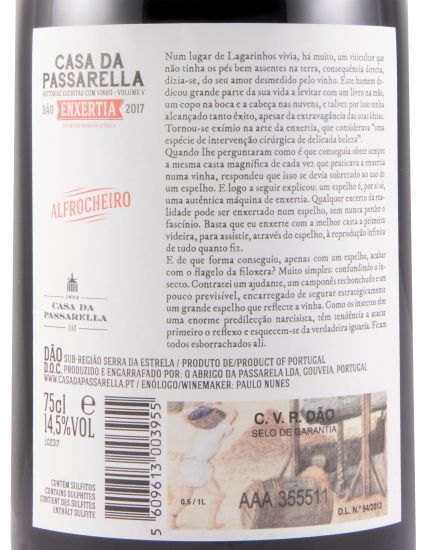 2017 Casa da Passarella Enxertia Alfrocheiro tinto