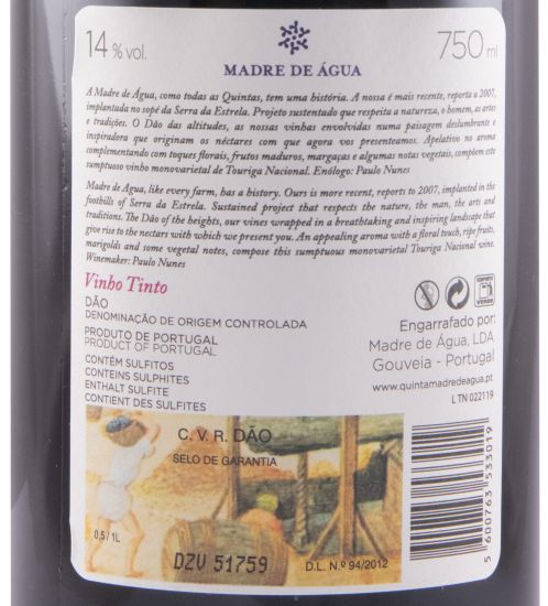 2019 Madre de Água Terras Touriga Nacional tinto