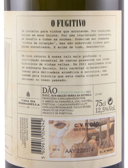 2021 Casa da Passarella O Fugitivo Barcelo branco
