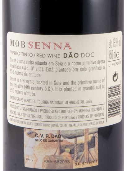 2018 Moreira, Olazabal & Borges MOB Senna tinto