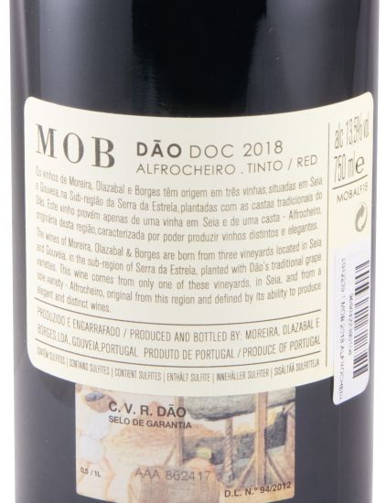 2018 Moreira, Olazabal & Borges MOB Alfrocheiro tinto