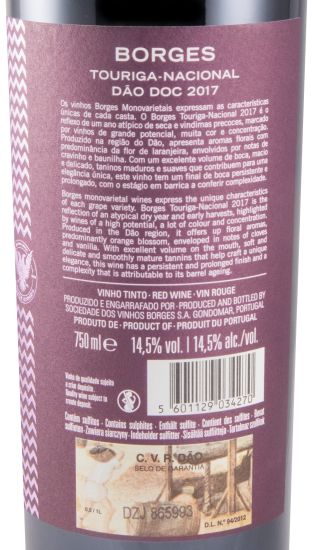 2017 Borges Touriga Nacional red