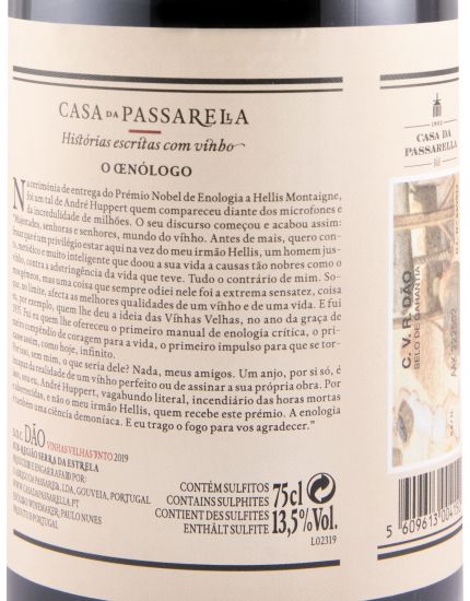 2019 Casa da Passarella O Oenólogo Vinhas Velhas red