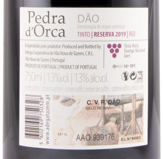 2019 Pedra D'Orca Reserva red