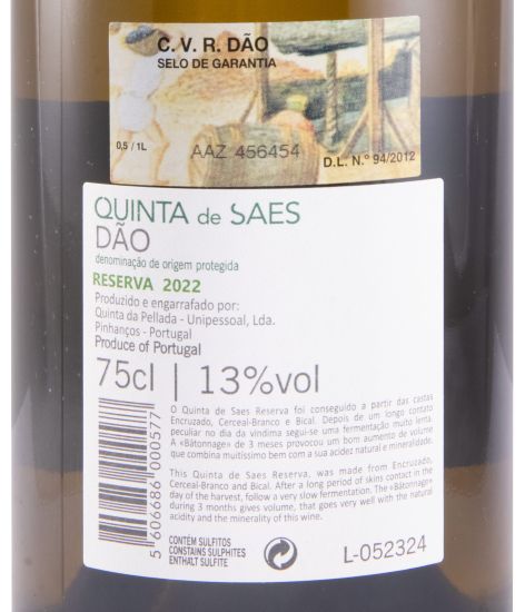 2022 Quinta de Saes Reserva branco